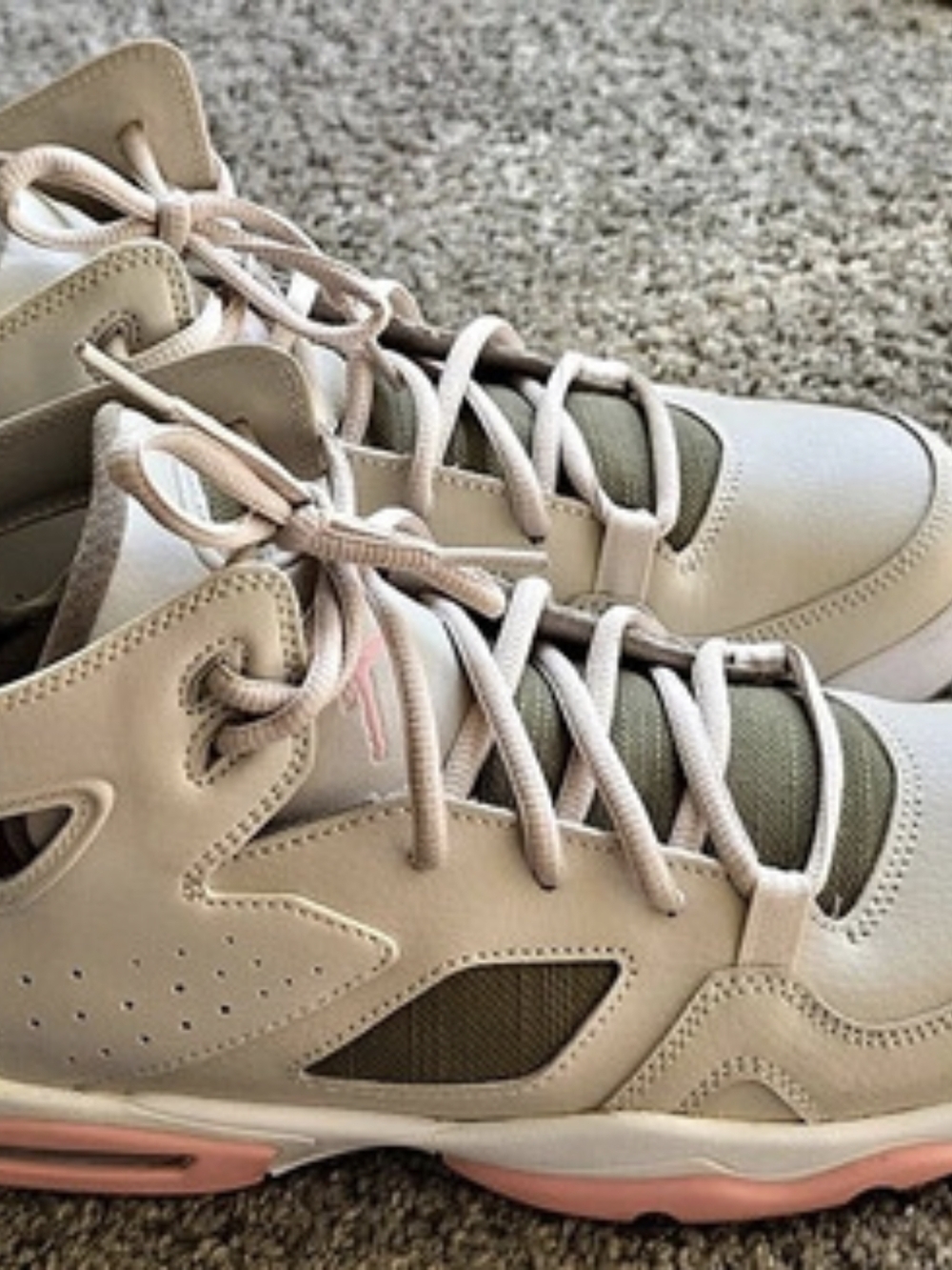 Jordan Flight Club '91 Women's Cream & Pink Sneakers